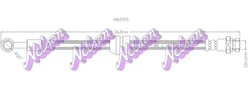 ШЛАНГ ТОРМОЗНОЙ H6599 NELSON