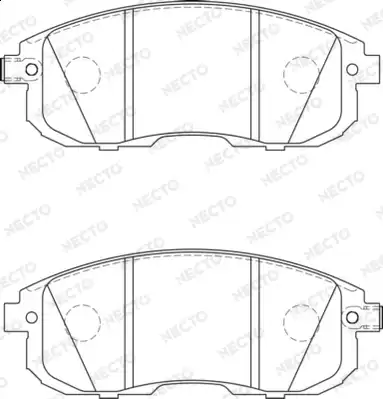 Тормозные колодки дисковые NECTO FD7593A