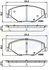 Тормозные колодки дисковые COMLINE CBP02126