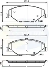 Тормозные колодки дисковые COMLINE CBP02126