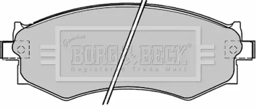 Тормозные колодки дисковые передняя ось BORG&BECK BBP1173