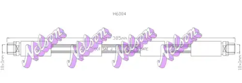 ШЛАНГ ТОРМОЗНОЙ H6004 NELSON