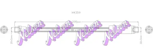 ШЛАНГ ТОРМОЗНОЙ H4359 NELSON