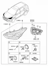 Фонарь габаритный HYUNDAI / KIA 921014Z500