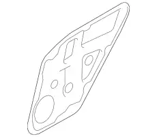 Panel assy - rear door module, rh 834813K501 HYUNDAI