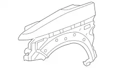 Панель L. переднего крыла 60261SCVA00ZZ HONDA