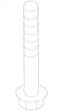 Болт м6 62617A9000 KIA