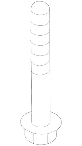 Болт м6 62617A9000 KIA