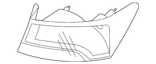 Стекло фары KIA 924111M510