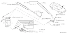 RUBBER ASSEMBLY-WINDSHIELD WIPER 86548FA000 SUBARU