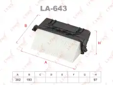 Фильтр воздушный LYNXAUTO LA-643