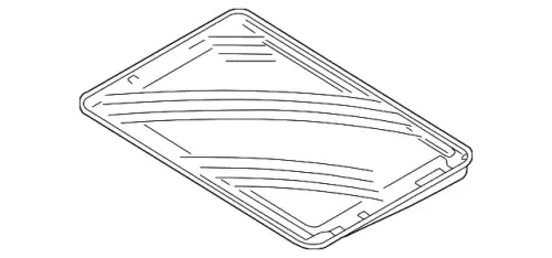 Стекло, SUNROOF EFT500020 LAND ROVER