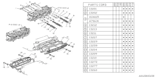 VALVE-EXHAUST 13202AA011 SUBARU