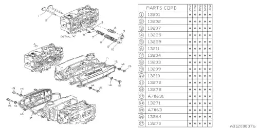 VALVE-EXHAUST 13202AA001 SUBARU