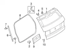 Уплотнение, 3 Door LR027233 LAND ROVER