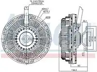 Сцепление, вентилятор радиатора 86182 NISSENS