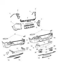 BRACKET FASCIA 68257 153AA JEEP