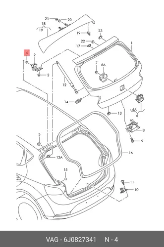 Уплотнительная шайба 6J0827341 VAG