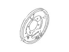 BACK PLATE-REAR BRAKE,LEFT 26255AA030 SUBARU