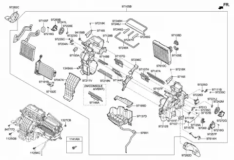 FILTER ASSY-CABIN 97133F2200 HYUNDAI