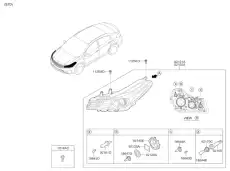 Фонарь габаритный KIA 92102A7211