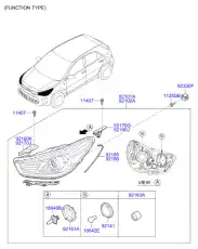 Фонарь габаритный KIA 92102H9000