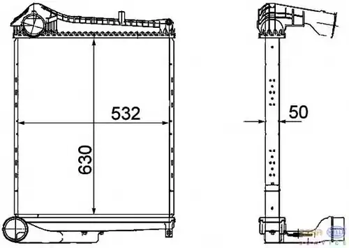 Интеркулер BEHR 8ML 376 756-091