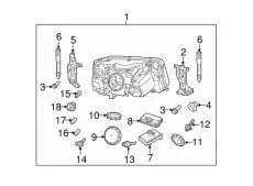 Фара LAND ROVER XBC501693LZN