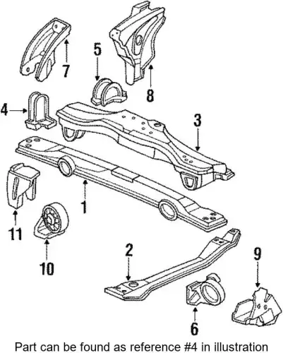 INSULATOR, FR. ENGINE MOUNTING RUBBER (AT) 50814SF1980 HONDA