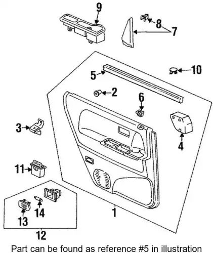 Уплотнитель двери HONDA 72835SX0003