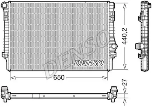 Радиатор системы охлаждения двигателя DENSO DRM32049