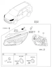 Фонарь габаритный KIA 92101C6010