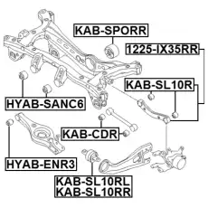 Рычаг подвески FEBEST 1225-IX35RR