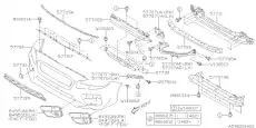 BUMPER FACE-FRONT 57704VA000 SUBARU