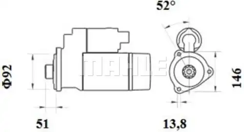 Стартер MAHLE MS 884