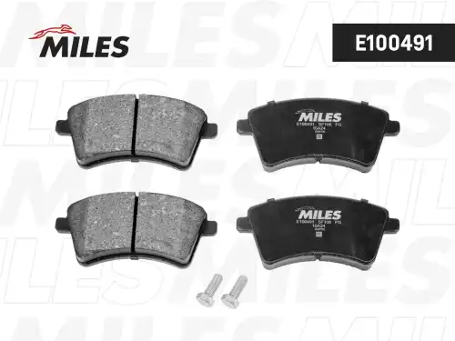 Тормозные колодки дисковые передняя ось MILES E100491