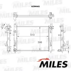Радиатор системы охлаждения двигателя MILES ACRM443