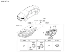 Фонарь габаритный KIA 92101D5080