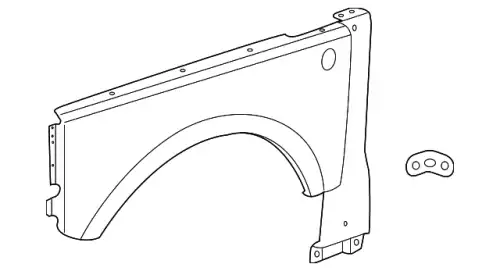 Крыло LAND ROVER ASB760020