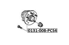 Гайка ступицы FEBEST 131008PCS4
