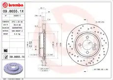 Тормозной диск BREMBO 986551X