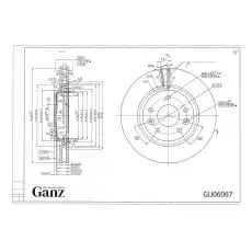 Тормозной диск GANZ GIJ06067