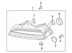 Фара противотуманная PORSCHE 99763108402