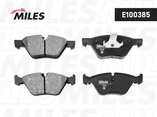 Тормозные колодки дисковые передняя ось MILES E100385