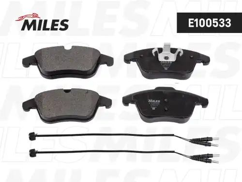 Тормозные колодки дисковые передняя ось MILES E100533