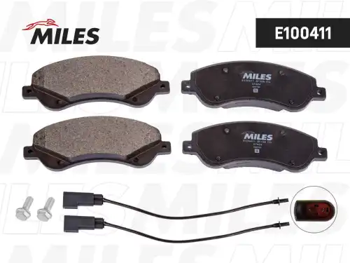 Тормозные колодки дисковые передняя ось MILES E100411