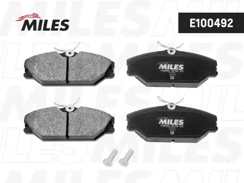 Тормозные колодки дисковые передняя ось MILES E100492