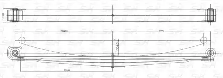 Рессора подвески S&K SK295001201