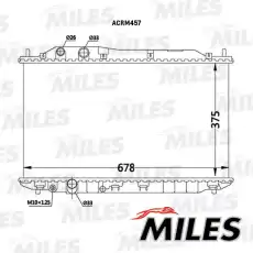 Радиатор системы охлаждения двигателя MILES ACRM457