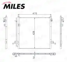 Радиатор кондиционера (конденсатор) MILES ACCB138